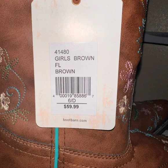 Girls Cowboy Boots Size 6